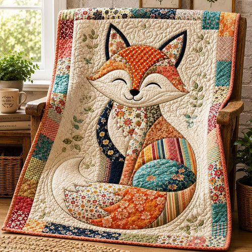 Fox Haven Quilt Blanket - Quilted Blanket by Wild and Way