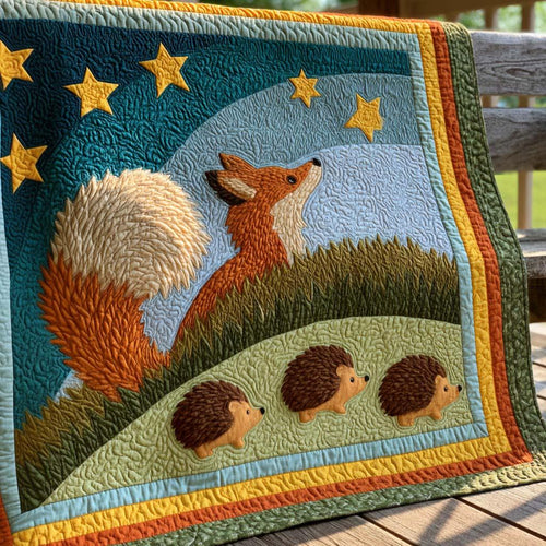 Fox Spirit Quilt Blanket - Quilted Blanket by Wild and Way