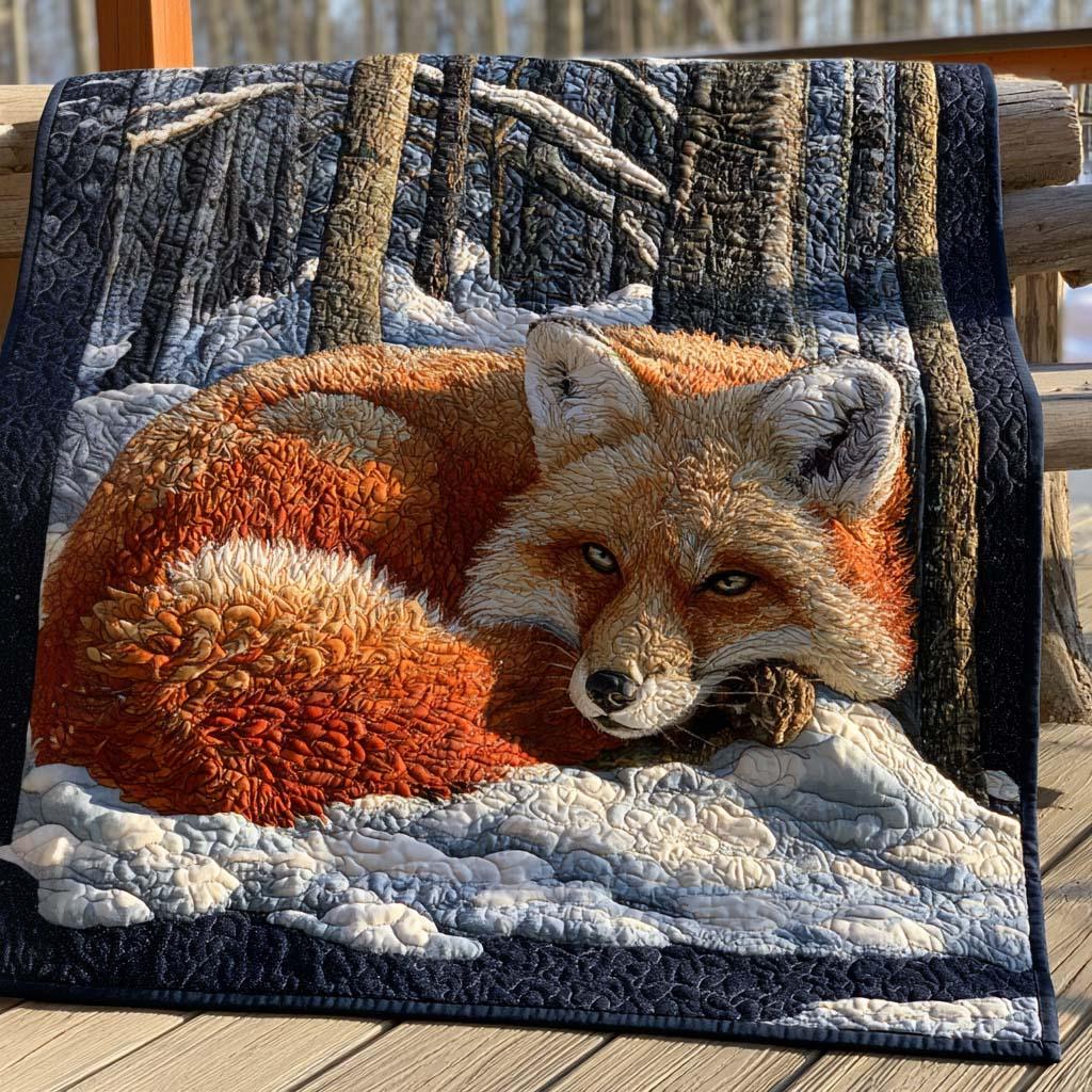Fox Trails Quilt Blanket - Quilted Blanket by Wild and Way