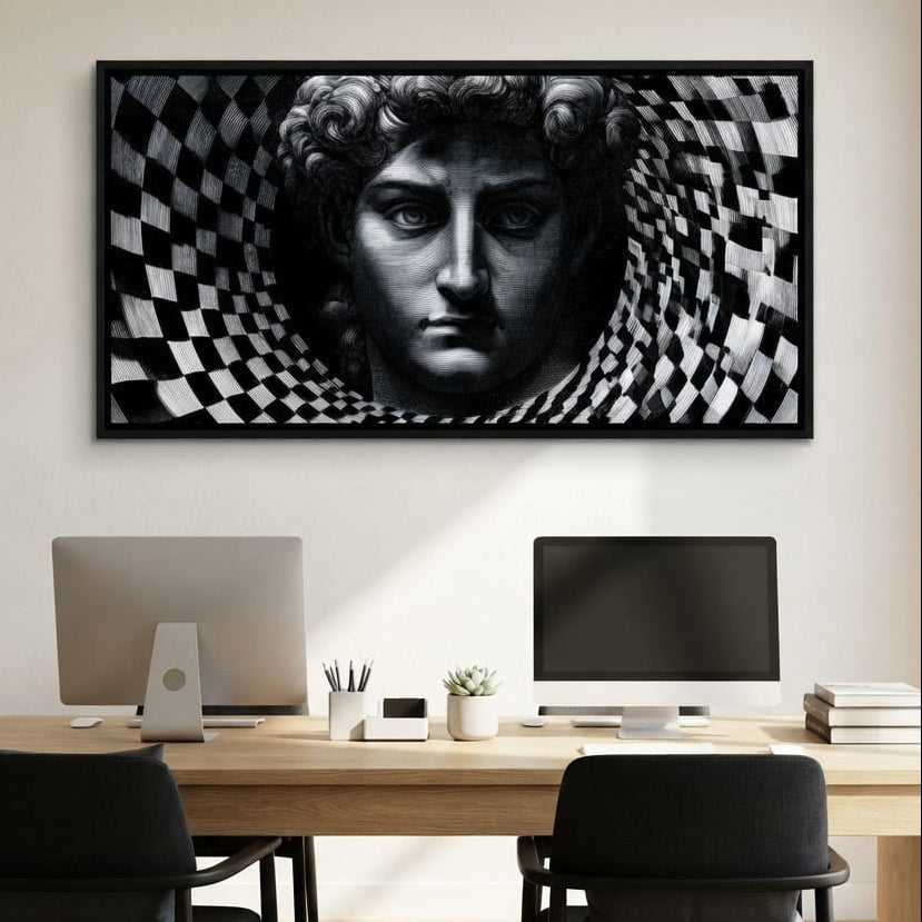 Fragmented Logic Of The Marble Mind Canvas Wall Art