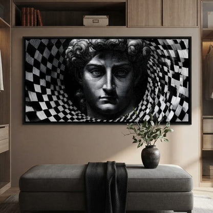 Fragmented Logic Of The Marble Mind Canvas Wall Art
