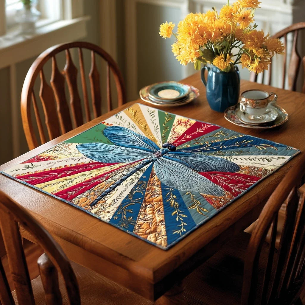 Free Dragonfly Quilted Table Topper