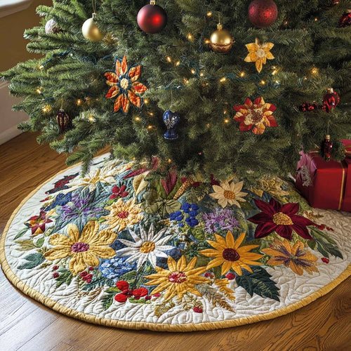 Free Spirit Christmas Quilted Tree Skirt