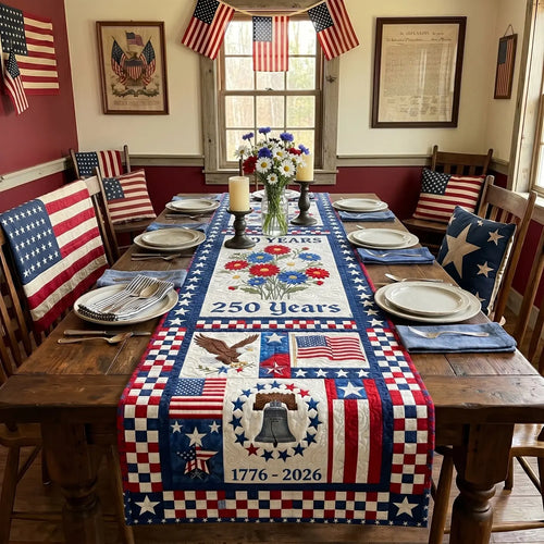 Freedom Celebration Quilted Table Runner