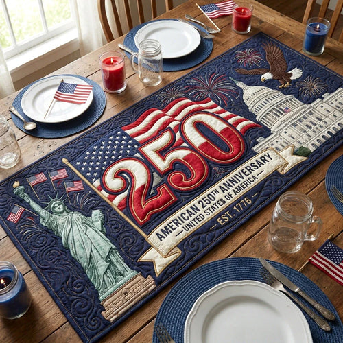 Freedom Legacy Quilted Table Runner