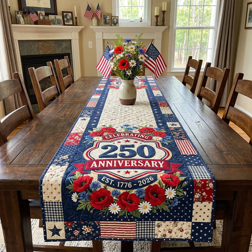 Freedom Nation Quilted Table Runner