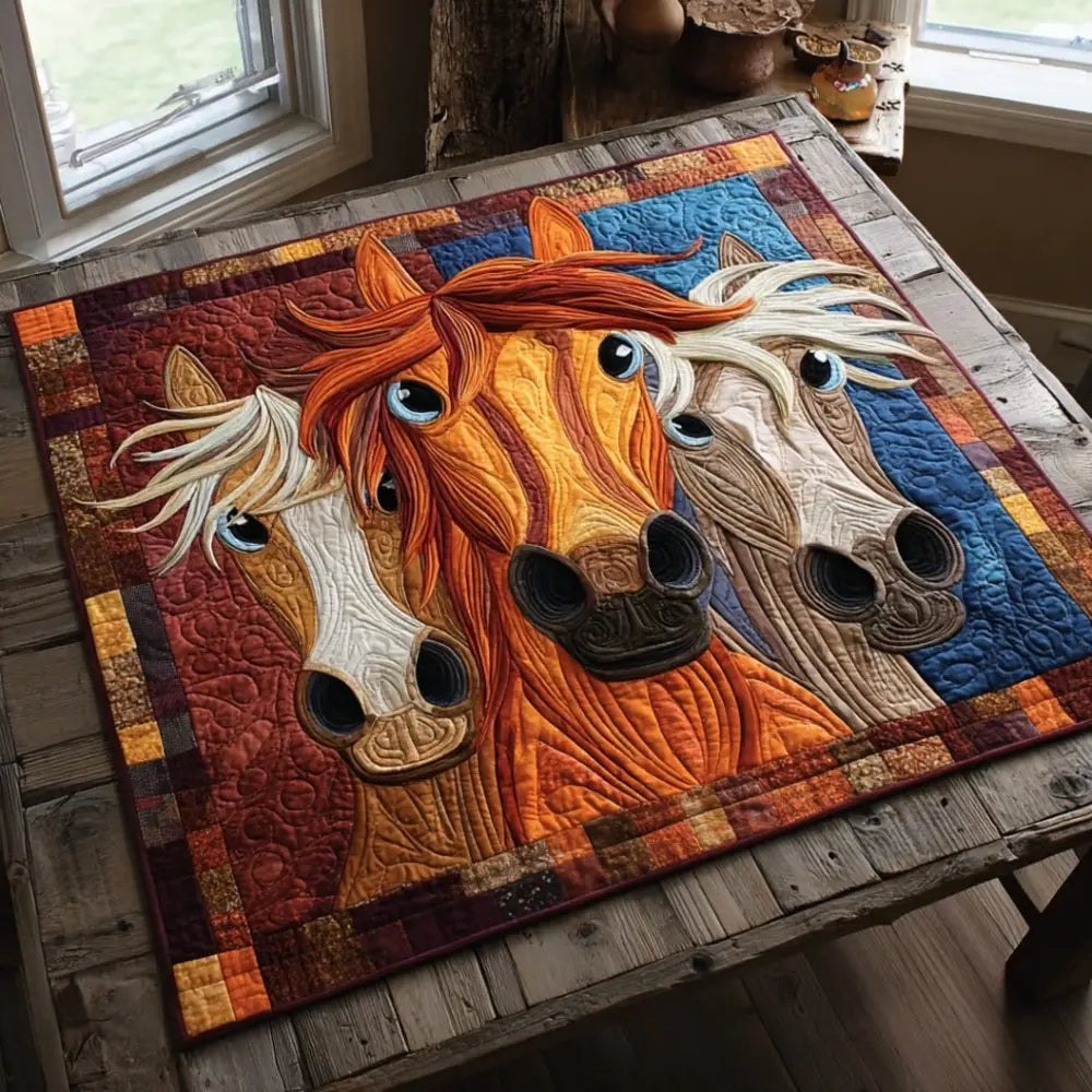 Freedom Reins Quilted Table Topper