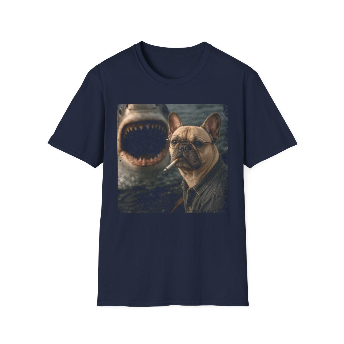 French Bulldog and Shark Tee