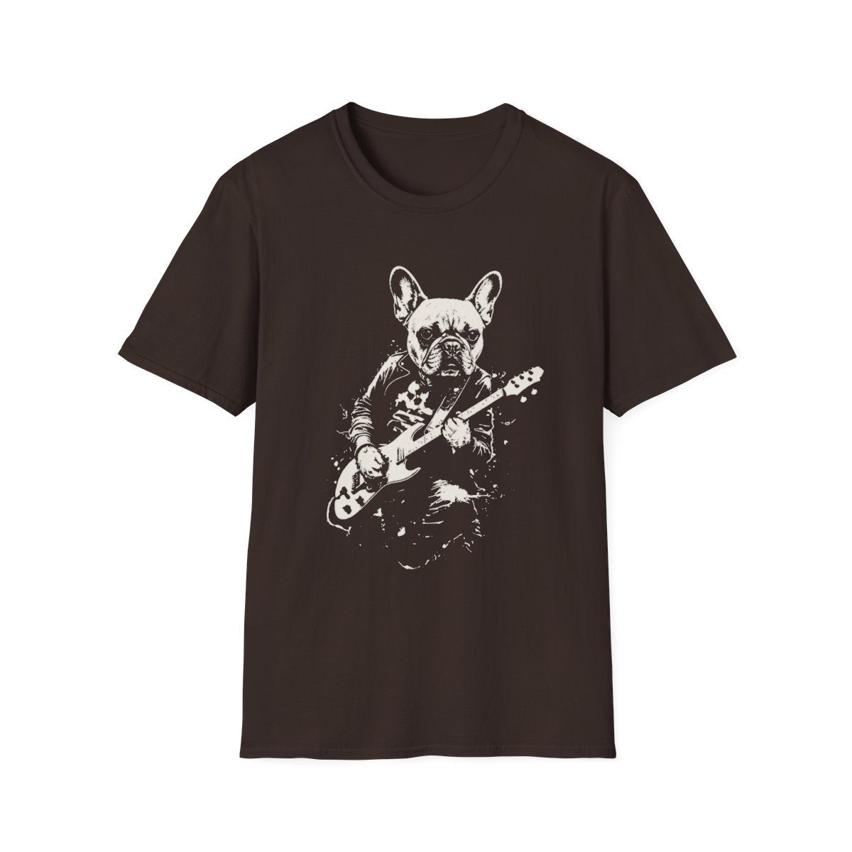 French Bulldog Rocking Guitar Tee