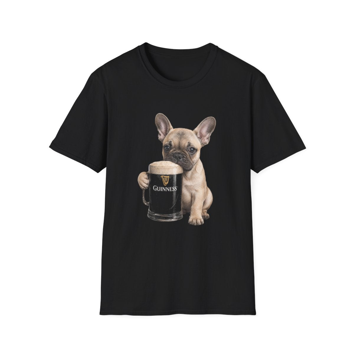 French Bulldog With A Pint Tee