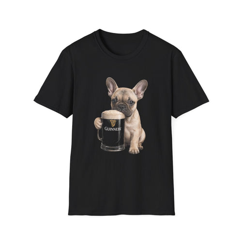 French Bulldog With A Pint Tee