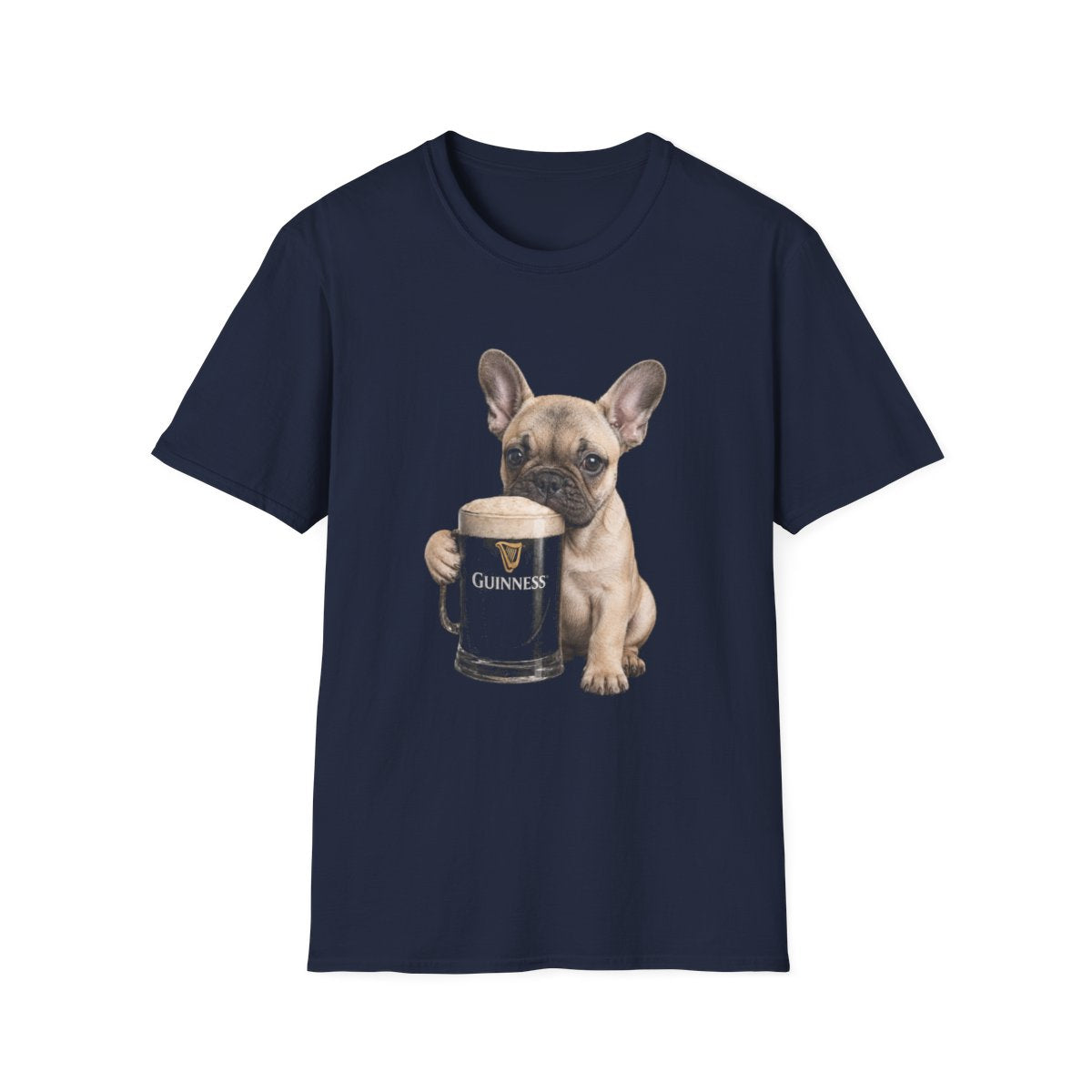 French Bulldog With A Pint Tee