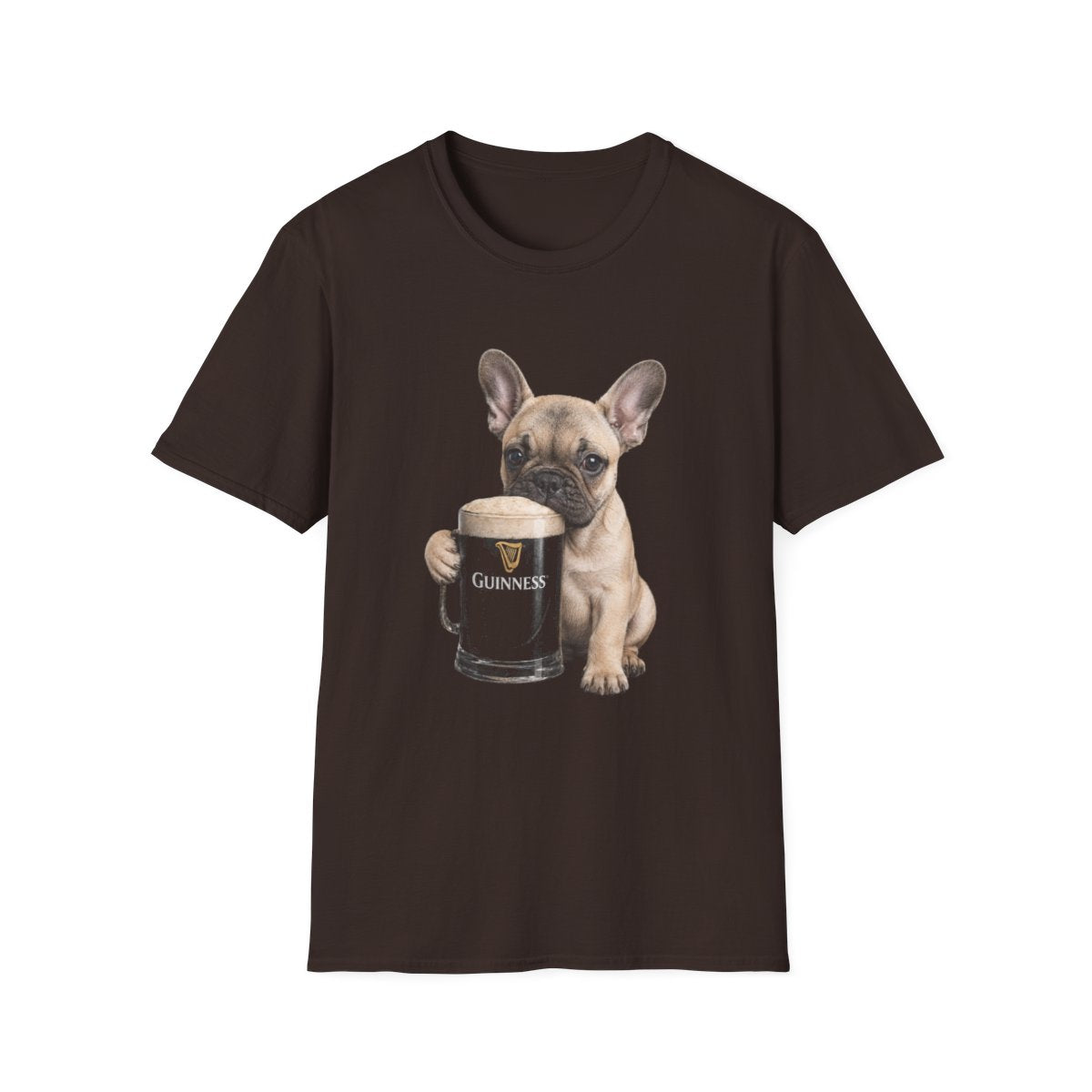 French Bulldog With A Pint Tee