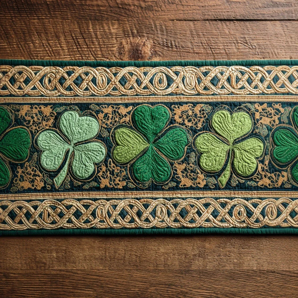 Fresh Clover Quilted Table Runner