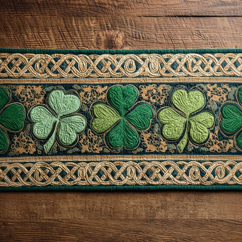 Fresh Clover Quilted Table Runner