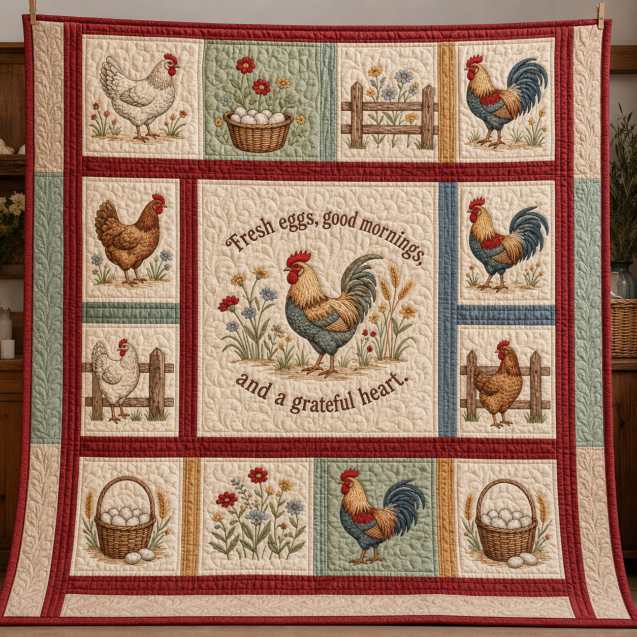 Fresh Morning Quilt Blanket - Quilted Blanket by Wild and Way