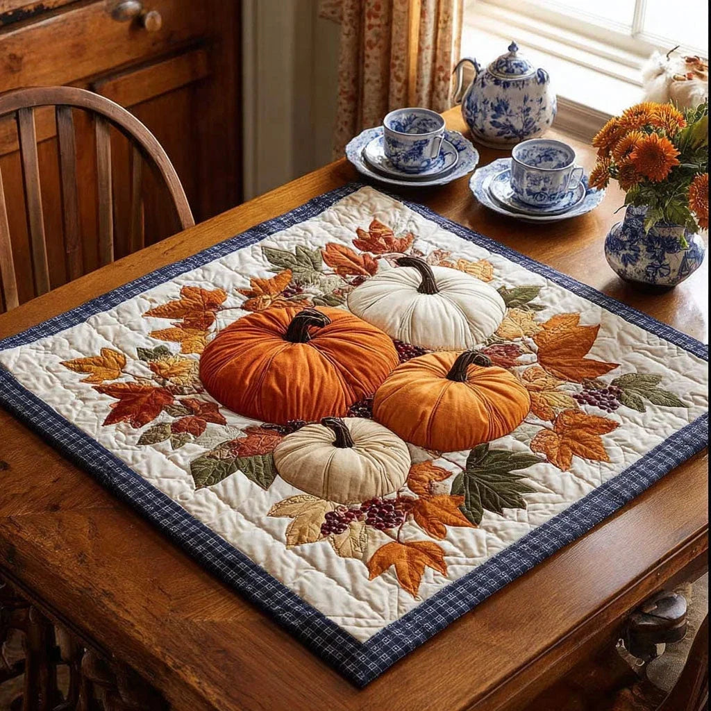 Frosted Gourds Table Topper