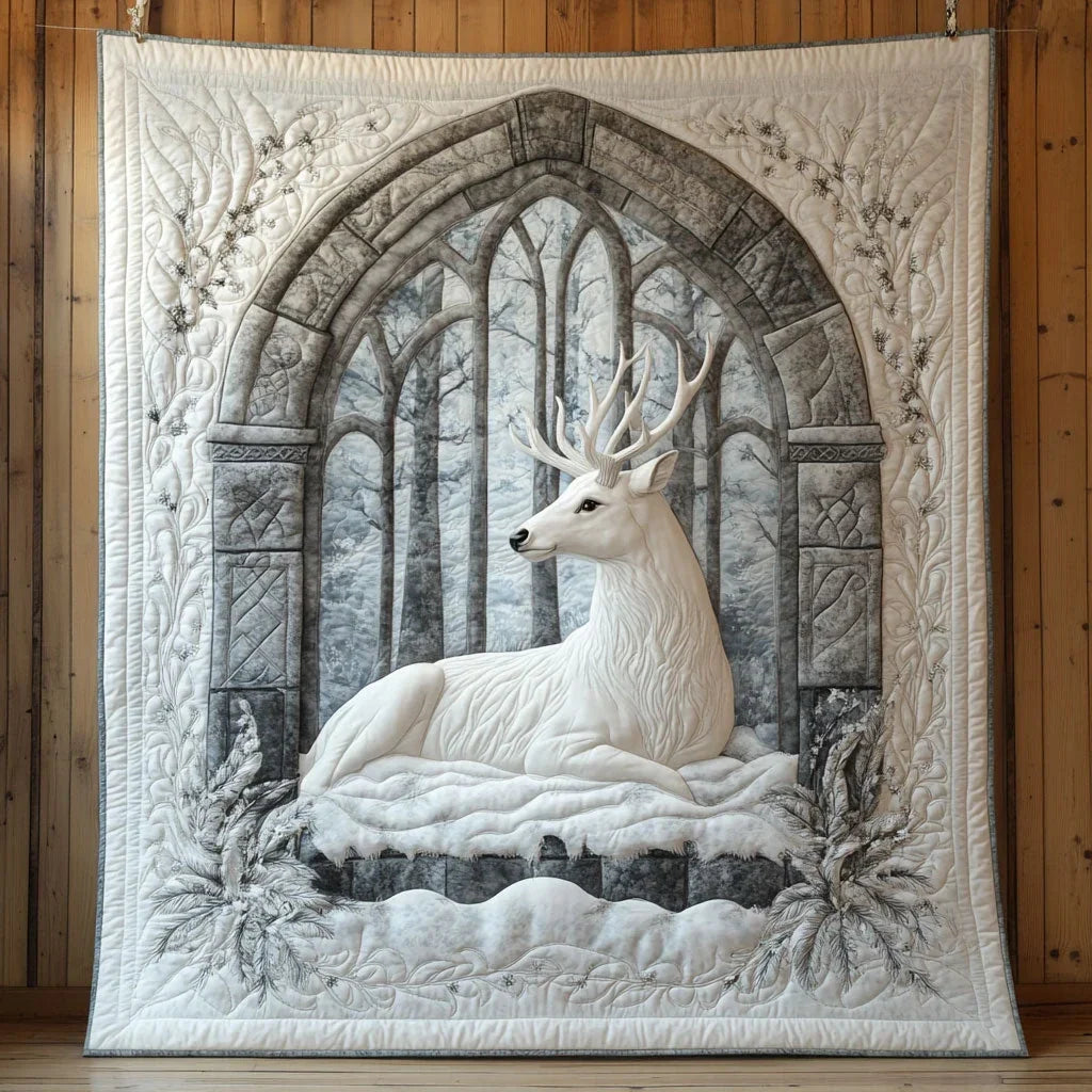 Frostveil Guardian Quilt Blanket