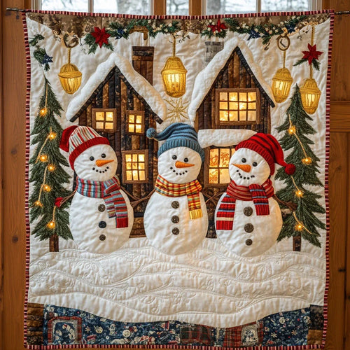 Frosty Choir Quilt Blanket