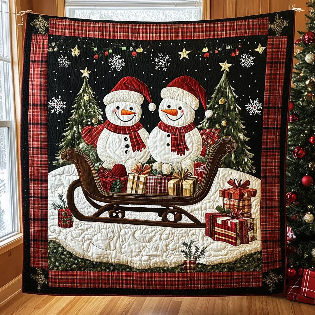 Frosty Journey Quilt Blanket