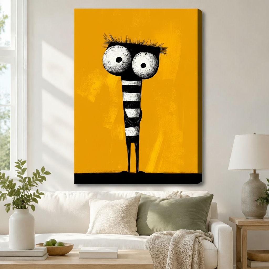 Big Eyes Monster Pop Art Canvas Wall Art