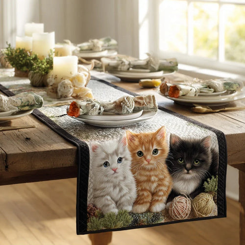 Furry Companions Quilted Table Runner