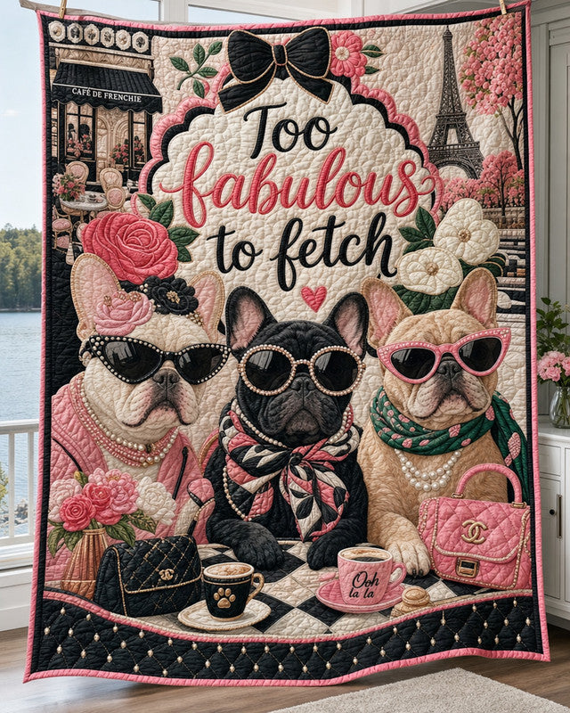 Furry Diva Quilt Blanket - Quilted Blanket by Wild and Way