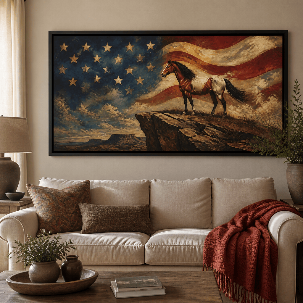 Gallant Spirit Of The Frontier Canvas Wall Art