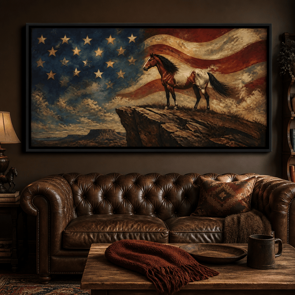 Gallant Spirit Of The Frontier Canvas Wall Art