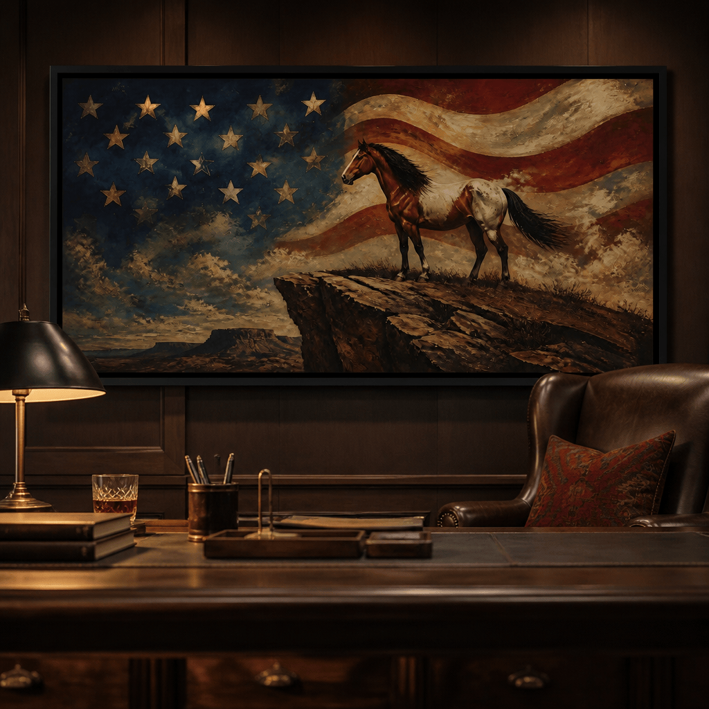 Gallant Spirit Of The Frontier Canvas Wall Art
