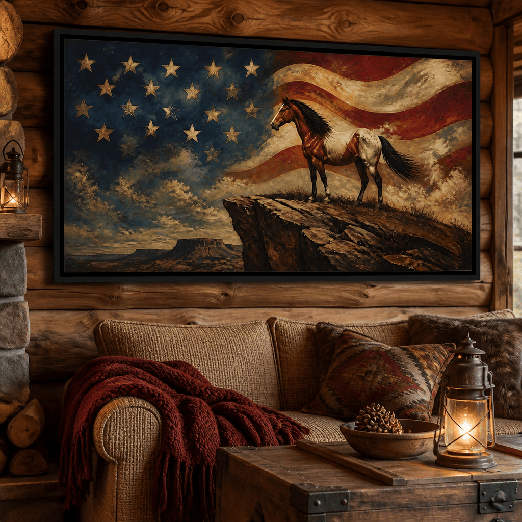 Gallant Spirit Of The Frontier Canvas Wall Art
