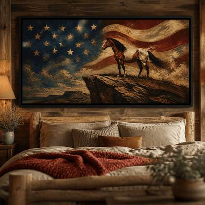 Gallant Spirit Of The Frontier Canvas Wall Art