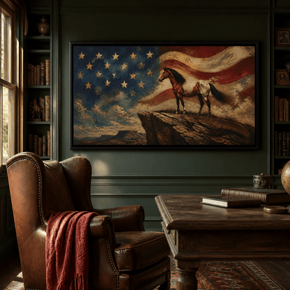 Gallant Spirit Of The Frontier Canvas Wall Art