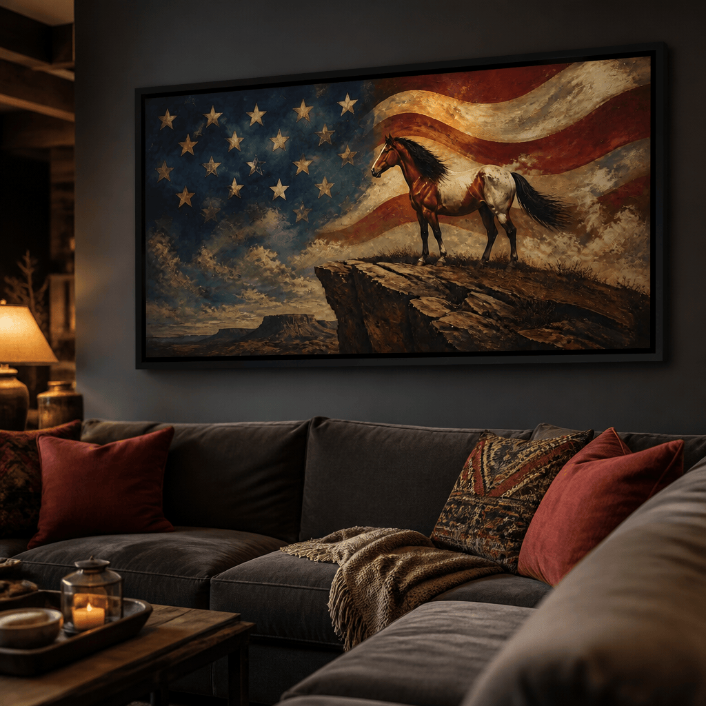 Gallant Spirit Of The Frontier Canvas Wall Art