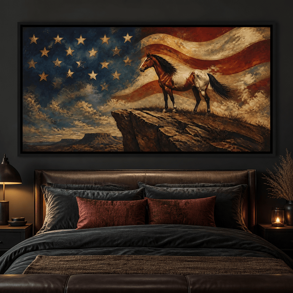 Gallant Spirit Of The Frontier Canvas Wall Art