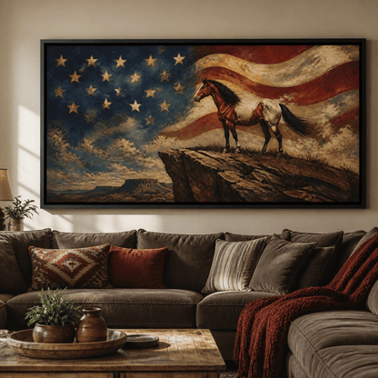 Gallant Spirit Of The Frontier Canvas Wall Art