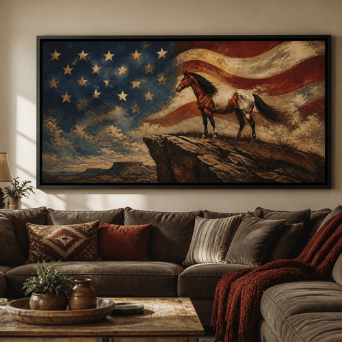 Gallant Spirit Of The Frontier Canvas Wall Art