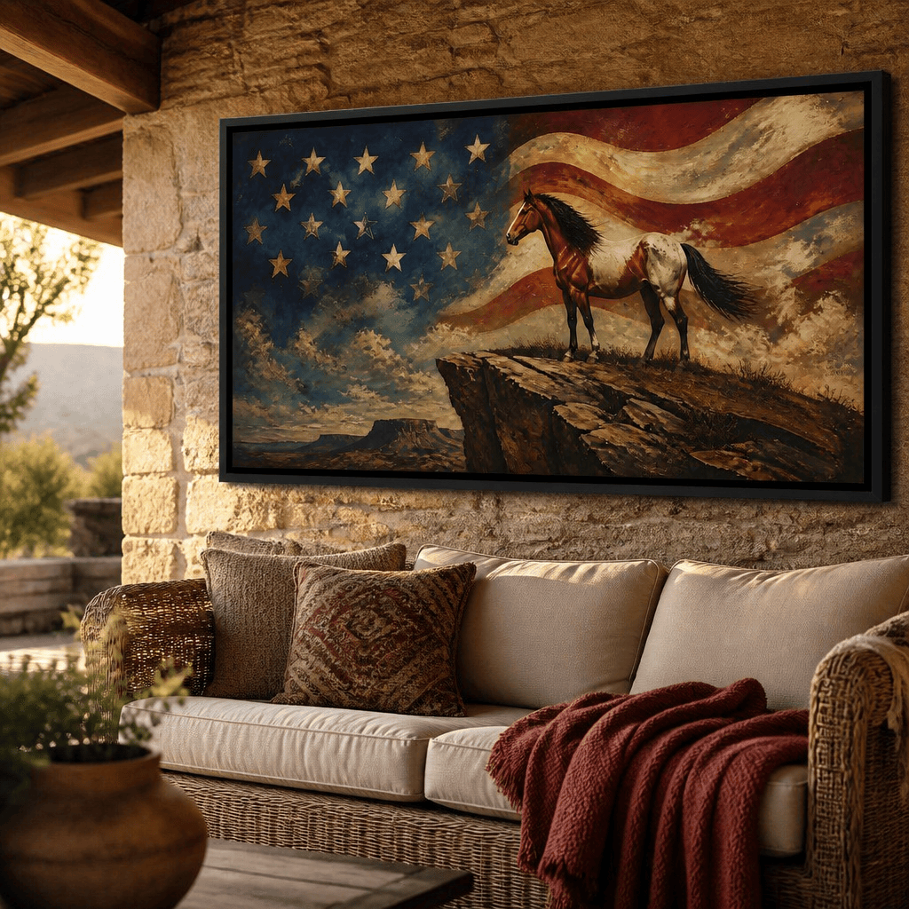 Gallant Spirit Of The Frontier Canvas Wall Art