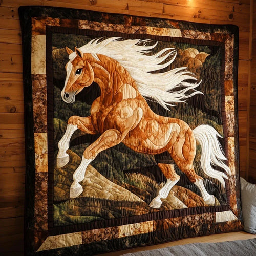 Galloping Horse Quilt Blanket