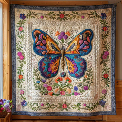 Garden Butterfly Quilt Blanket