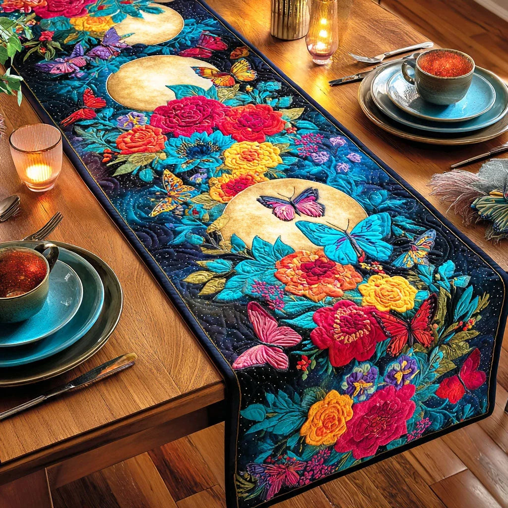 Garden Flutter Quilted Table Runner