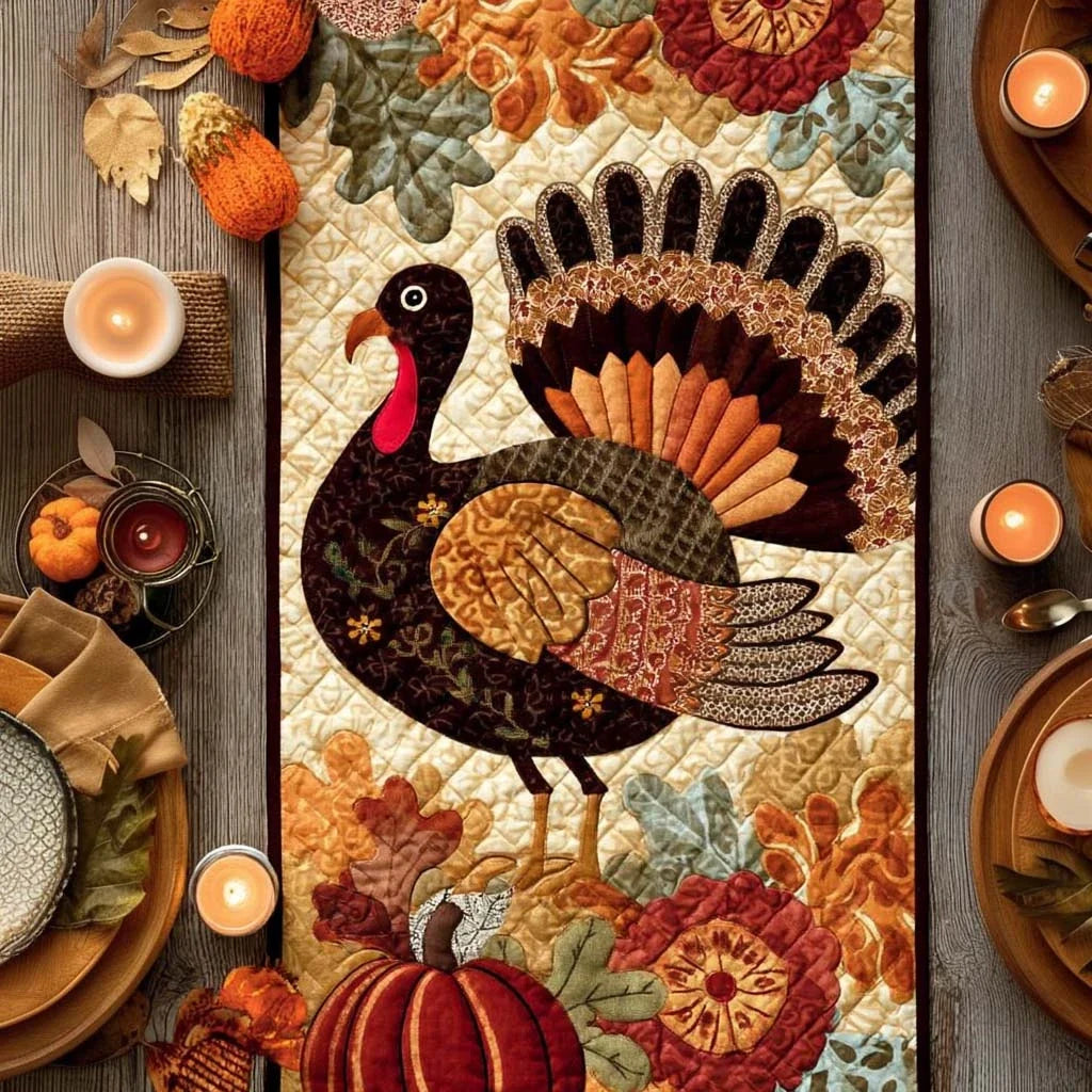 Garden Gobbler Quilted Table Runner