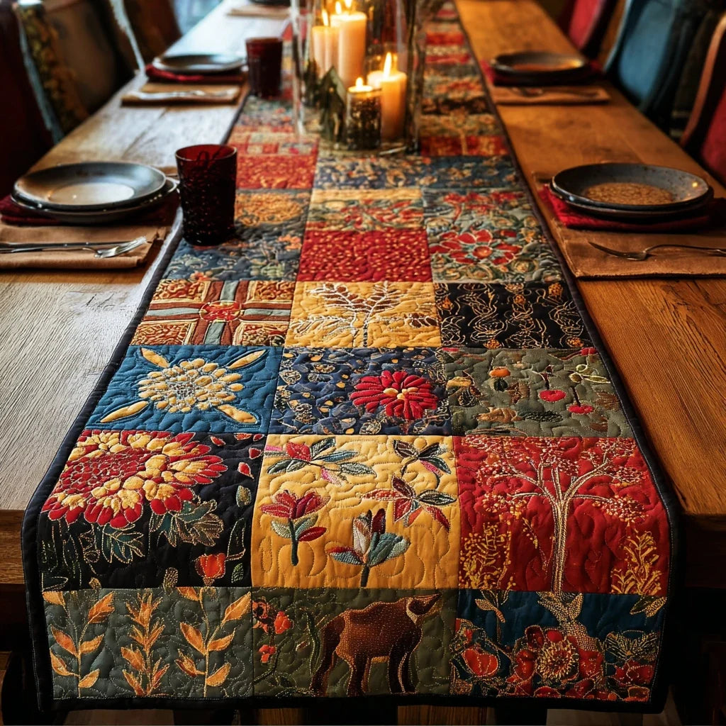 Garden Grace Quilted Table Runner