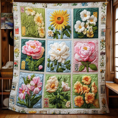 Garden Harmony Quilt Blanket