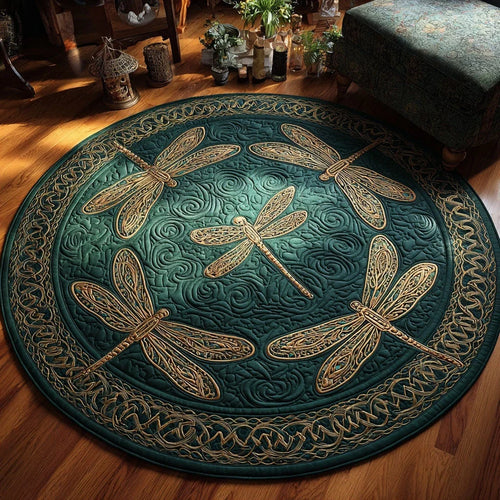 Garden Harmony Quilted Round Mat