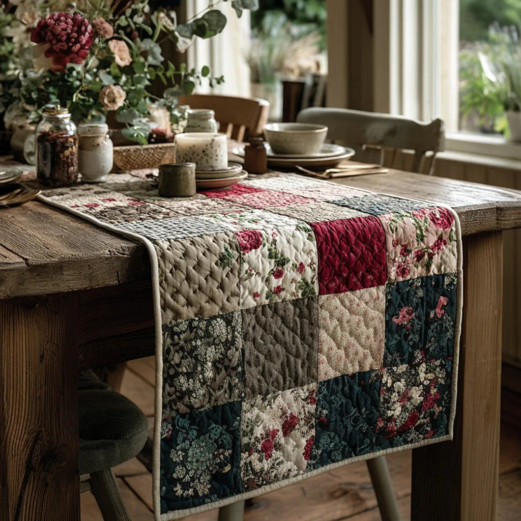 Garden Heirloom Quilted Table Runner
