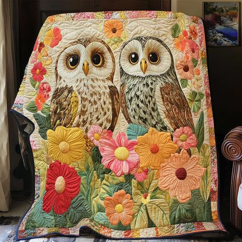 Garden Hoots Quilt Blanket