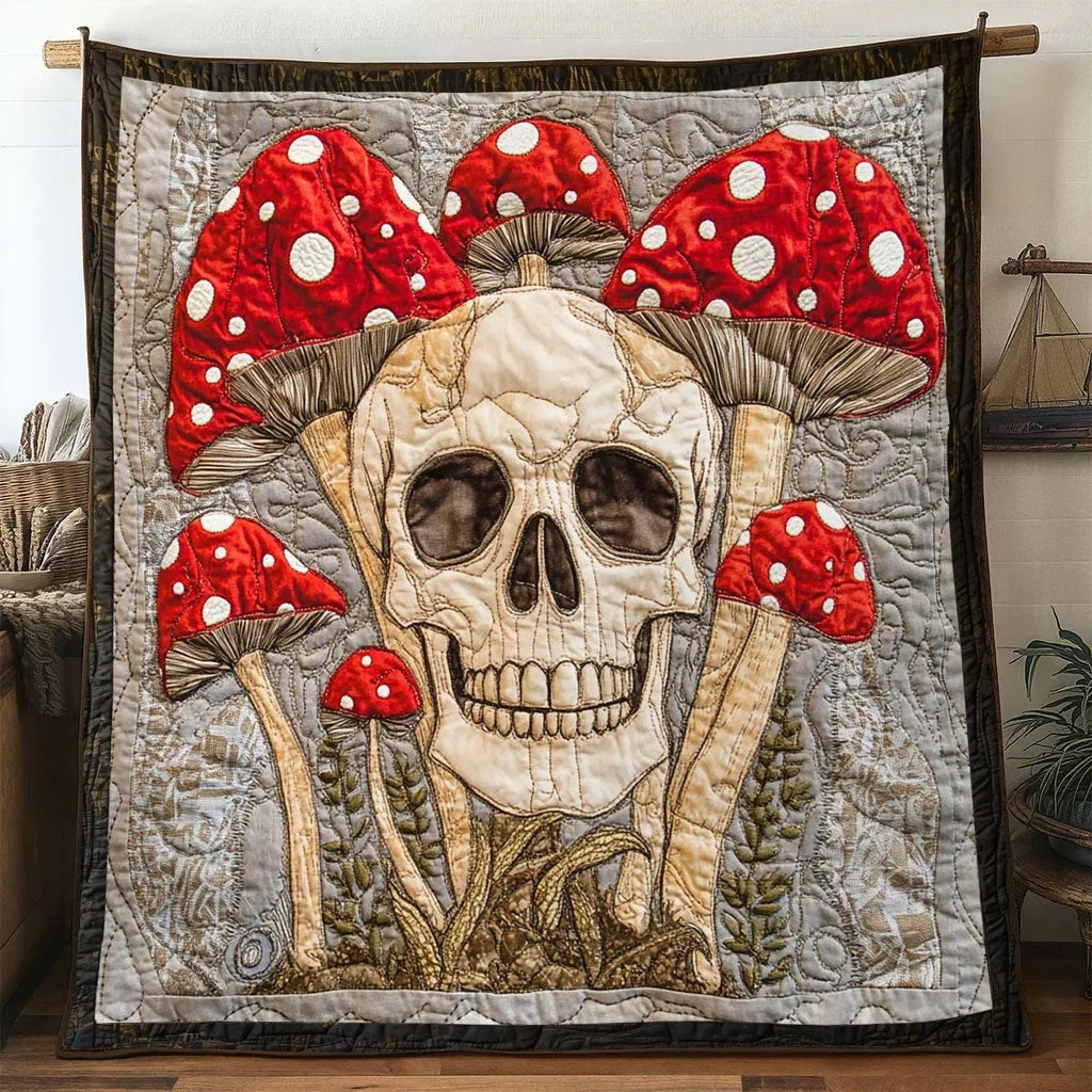 Garden Of Souls Skull Quilt Blanket