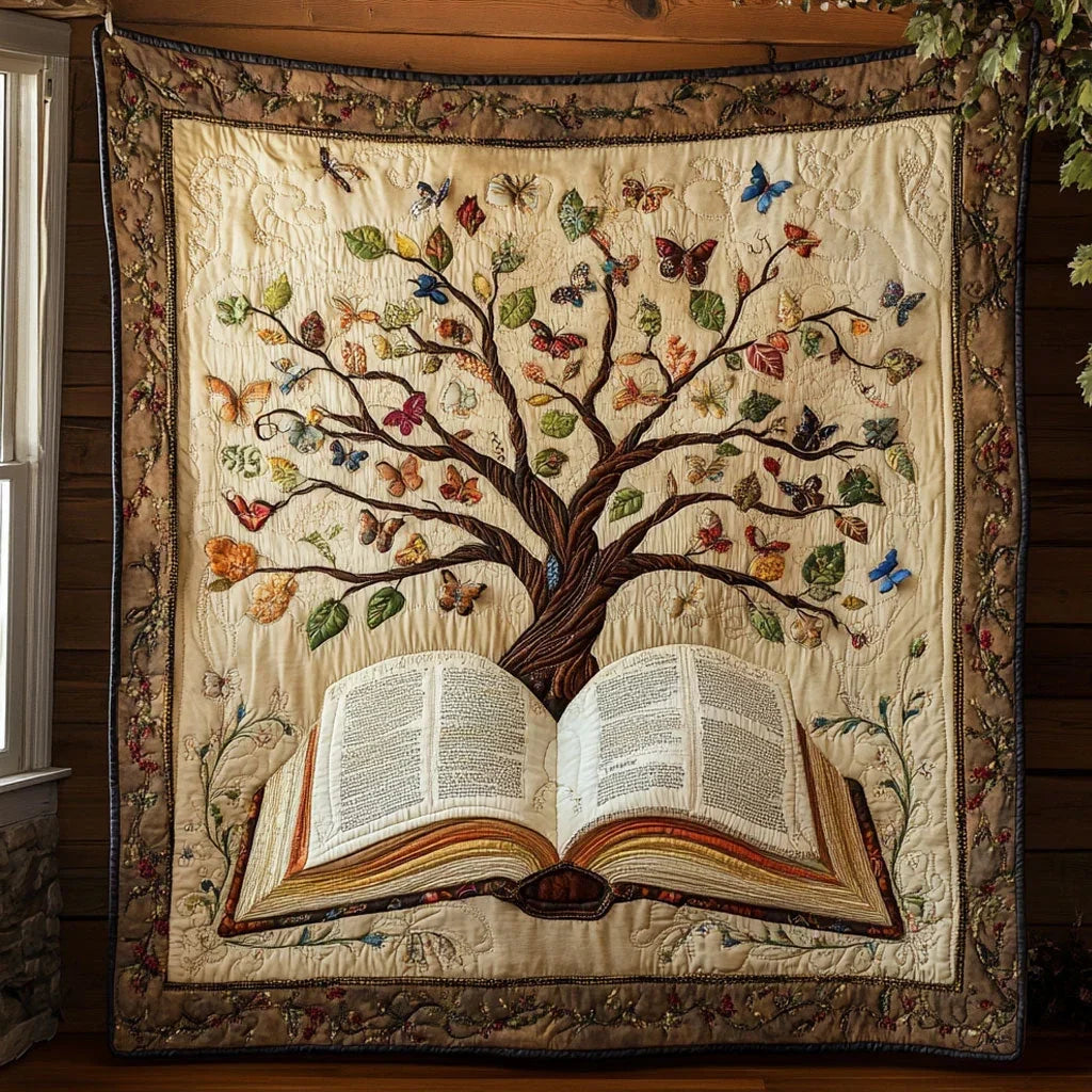 Garden Of Stories Quilt Blanket