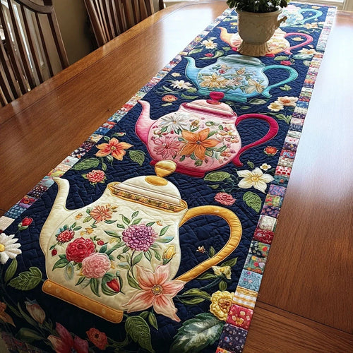 Gentle Bloom Quilted Table Runner